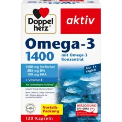 DOPPELHERZ Omega-3 1.400 Kapseln 120 St