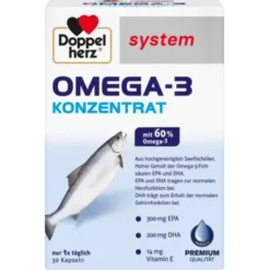 DOPPELHERZ Omega-3 Konzentrat system Kapseln 30 St