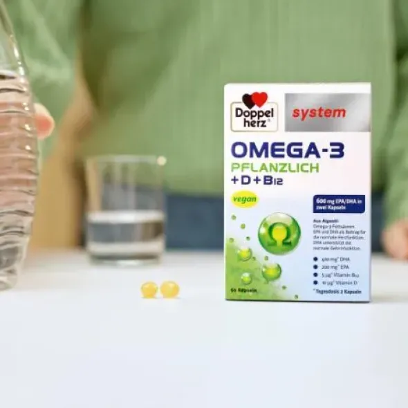 DOPPELHERZ Omega-3 pflanzlich system Kapseln 120 St