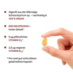DOPPELHERZ Omega-3 pflanzlich system Kapseln 60 St