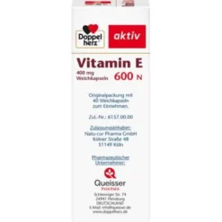DOPPELHERZ Vitamin E 600 N Weichkapseln 40 St