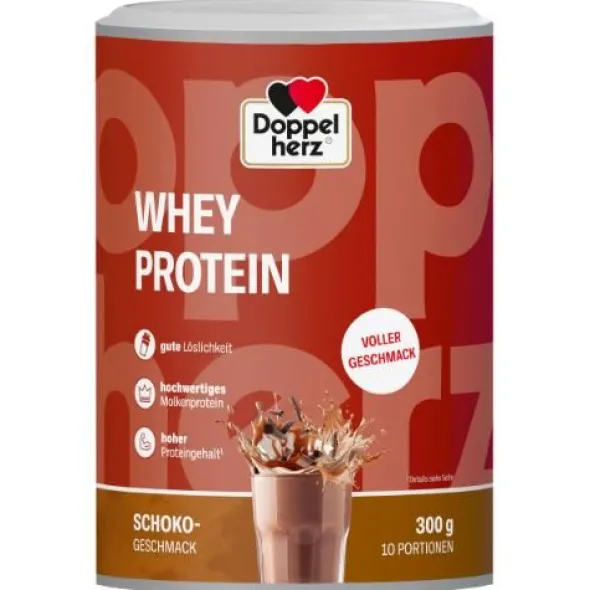 DOPPELHERZ Whey Protein Schoko-Geschmack Pulver 300 g