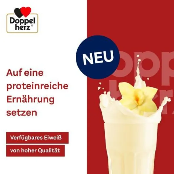 DOPPELHERZ Whey Protein Vanille-Geschmack Pulver 300 g