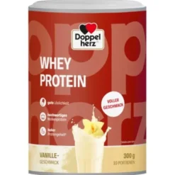 DOPPELHERZ Whey Protein Vanille-Geschmack Pulver 300 g