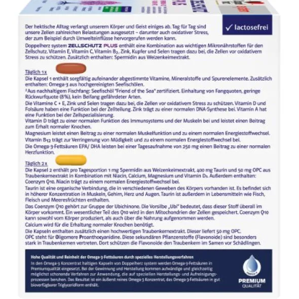 DOPPELHERZ Zellschutz Plus Spermid.+Q10+Taurin+OPC 90 St