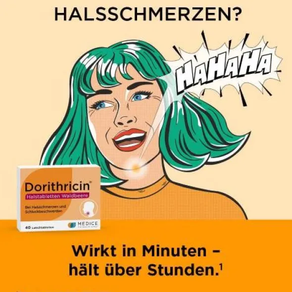 DORITHRICIN Halstabletten Waldbeere 40 St