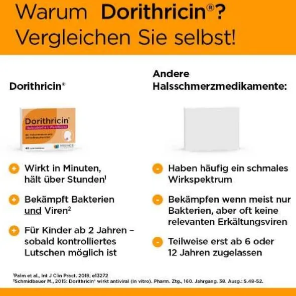 DORITHRICIN Halstabletten Waldbeere 40 St