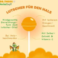 DR.THEISS HerbalSept Hals Lutscher Kids 6 St