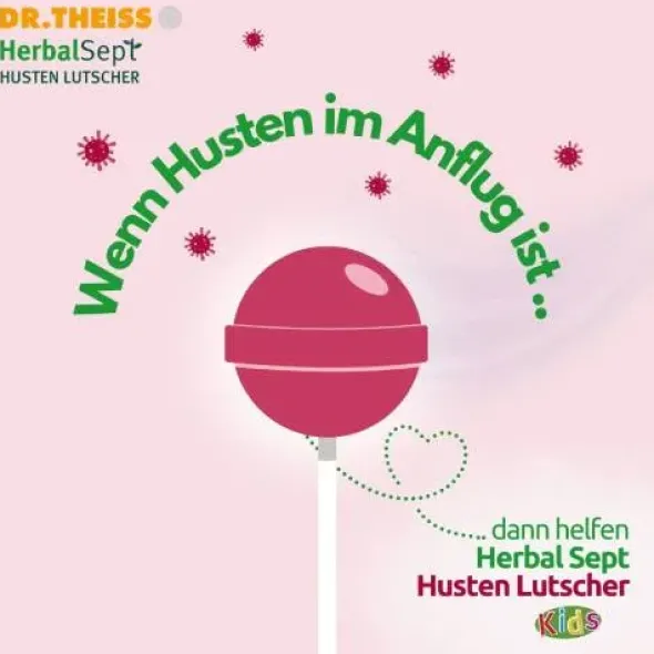 DR.THEISS HerbalSept Husten Lutscher Kids 6 St