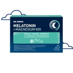 DR.THEISS Melatonin+Magn.400 Schlaf-Komplex Pulver 30X5 g