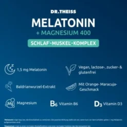 DR.THEISS Melatonin+Magn.400 Schlaf-Komplex Pulver 30X5 g