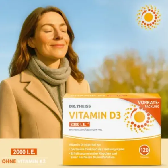 DR.THEISS Vitamin D3 Tabletten 2000 I.E. 120 St