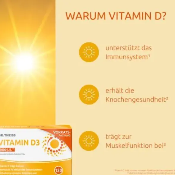 DR.THEISS Vitamin D3 Tabletten 2000 I.E. 120 St
