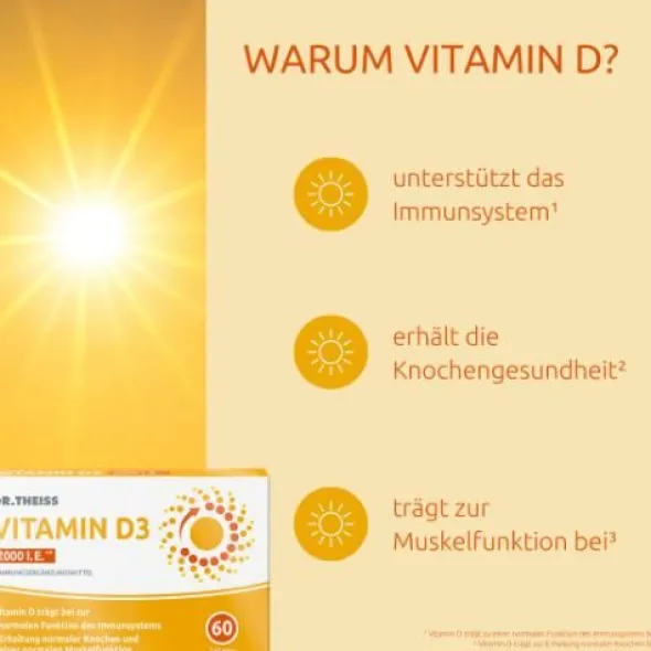 DR.THEISS Vitamin D3 Tabletten 2000 I.E. 60 St