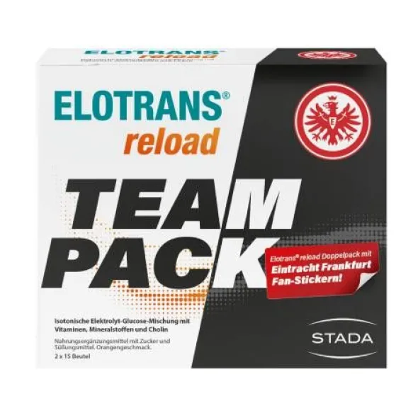 ELOTRANS reload Elektrolyt-Pulver Orange Eintracht 30X7,57 g