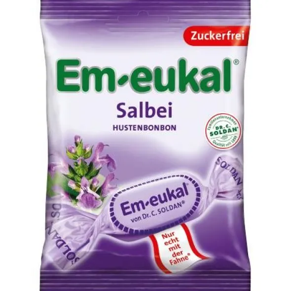 EM-EUKAL Bonbons Salbei zuckerfrei 75 g