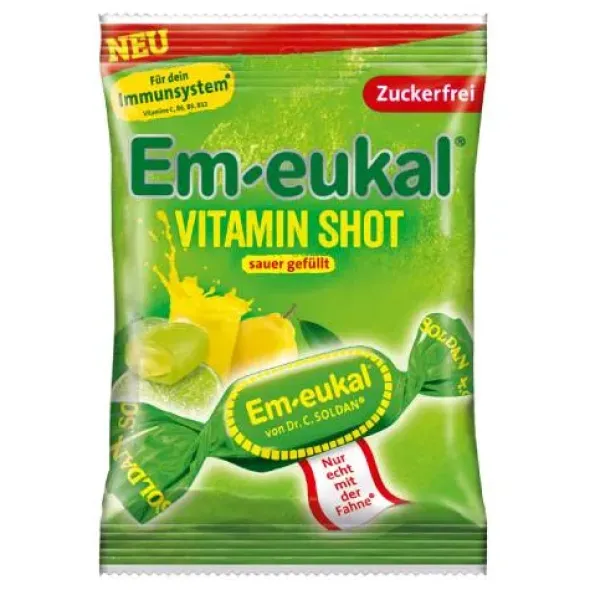 EM-EUKAL Bonbons Vitamin Shot sauer zuckerfrei 75 g