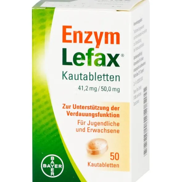 ENZYM LEFAX Kautabletten 50 St