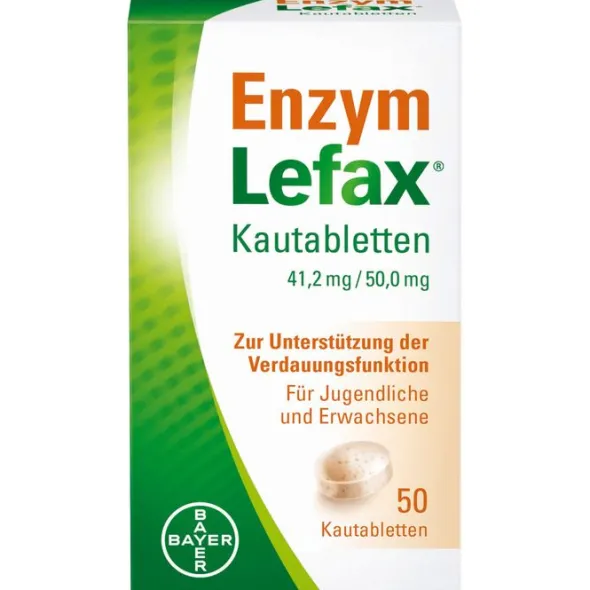 ENZYM LEFAX Kautabletten 50 St