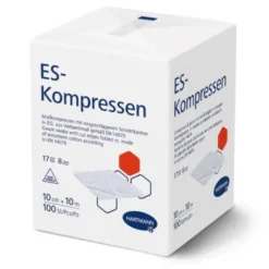 ES-KOMPRESSEN unsteril 10x10 cm 8fach 100 St
