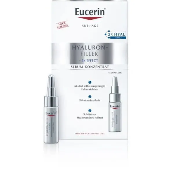 EUCERIN Anti-Age Hyaluron-Filler Serum-Konz.Amp. 6X5 ml