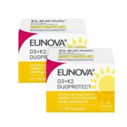 EUNOVA DuoProtect D3+K2 1000 I.E./80 μg Kaps.Kombi 2X90 St