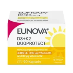 EUNOVA DuoProtect D3+K2 4000 I.E./80 μg Kapseln 90 St