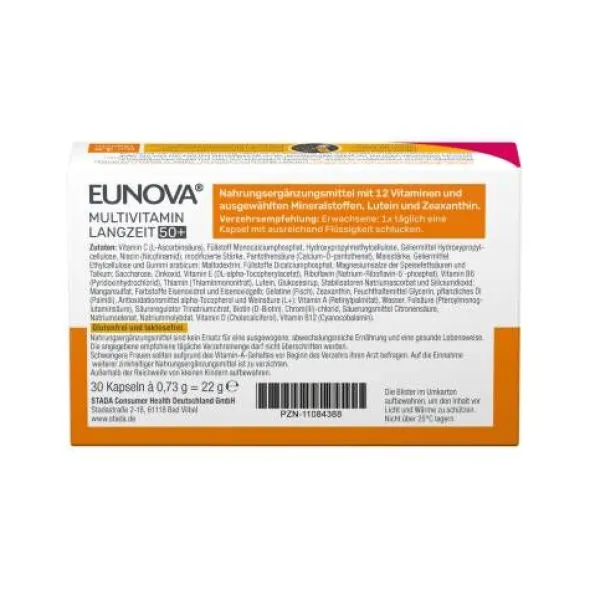 EUNOVA Langzeit 50+ Kapseln 30 St