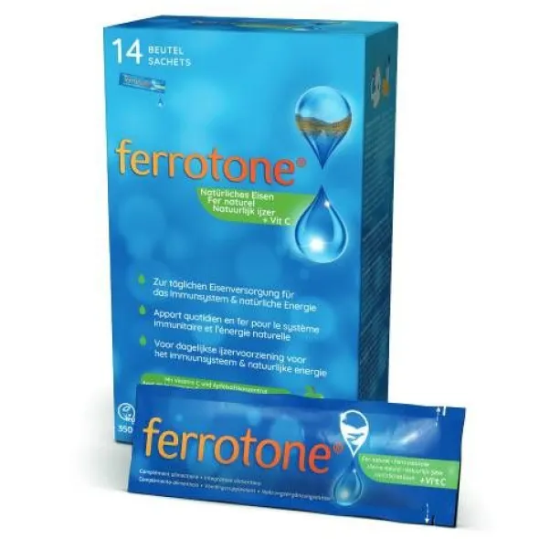 FERROTONE Eisen m.Apfelkonzentrat u.Vitamin C Btl. 14X25 ml