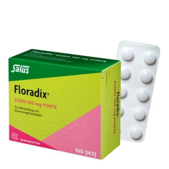 FLORADIX Eisen 100 mg forte Filmtabletten 100 St