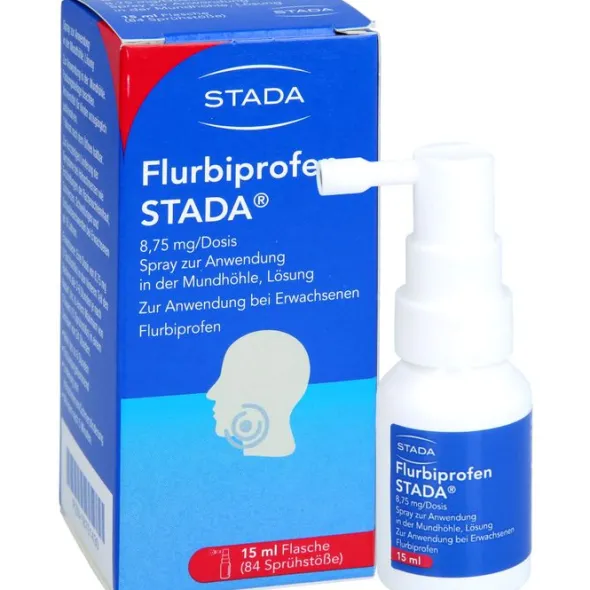 FLURBIPROFEN STADA 8,75 mg/Dosis Spray Anw.Mundhö. 15 ml