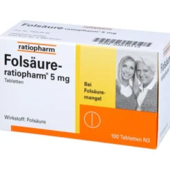 FOLSÄURE-RATIOPHARM 5 mg Tabletten 100 St