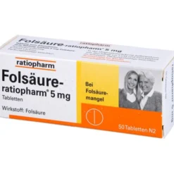 FOLSÄURE-RATIOPHARM 5 mg Tabletten 50 St