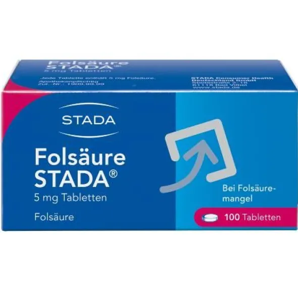 FOLSÄURE STADA 5 mg Tabletten 100 St