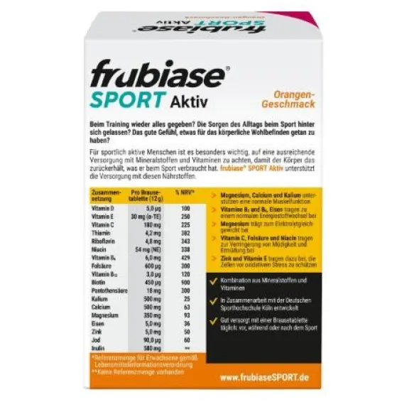 FRUBIASE SPORT Brausetabletten 20 St