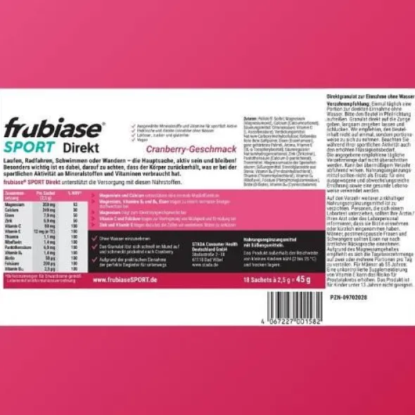 FRUBIASE SPORT Direkt Granulat 18 St