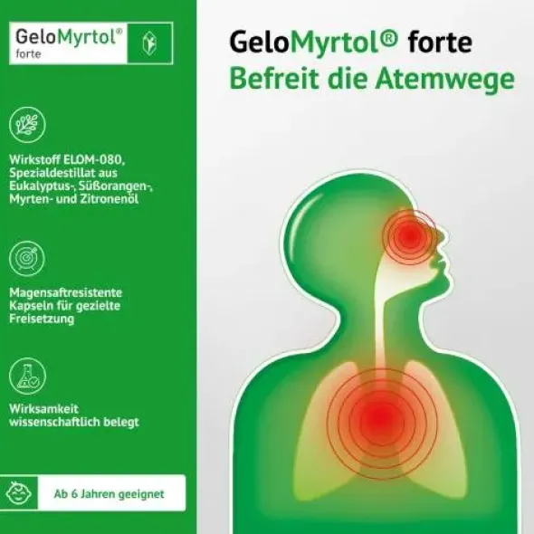 GELOMYRTOL forte magensaftresistente Weichkapseln 20 St