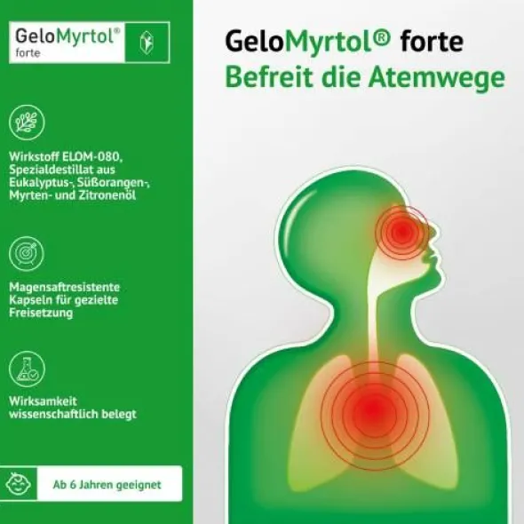 GELOMYRTOL forte magensaftresistente Weichkapseln 60 St