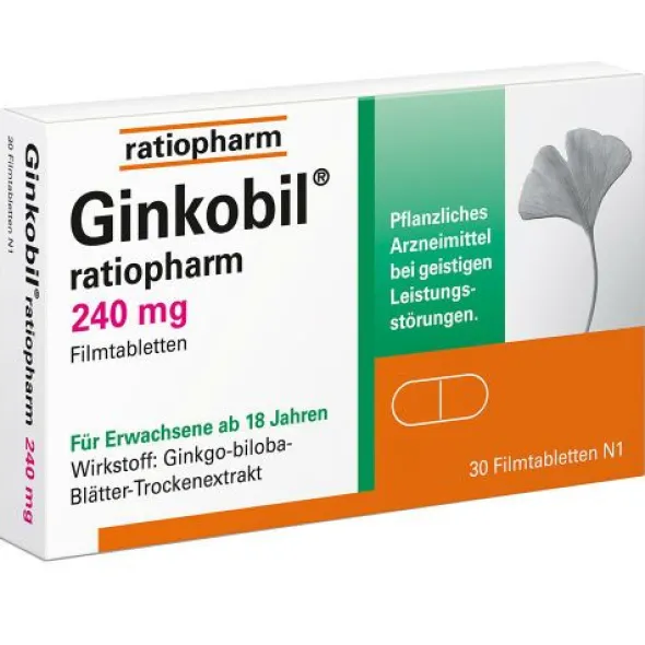 GINKOBIL-ratiopharm 240 mg Filmtabletten 30 St