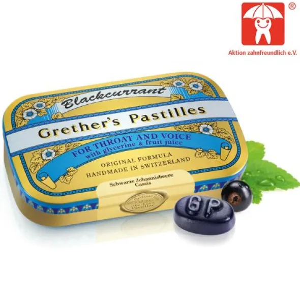 GRETHERS Blackcurrant Gold zh.Past.Dose 60 g