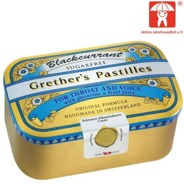 GRETHERS Blackcurrant Silber zf.Past.Dose 440 g