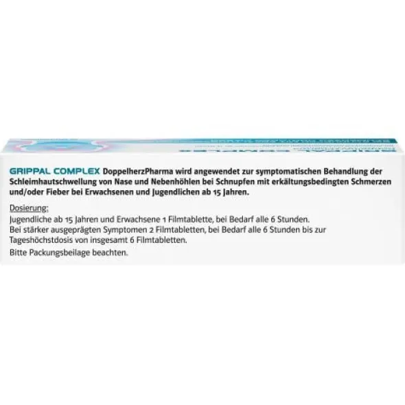 GRIPPAL COMPLEX DoppelherzPharma 200 mg/30 mg FTA 20 St