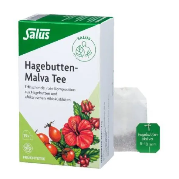 HAGEBUTTEN MALVA Tee Früchtetee Bio Salus Fbtl. 15 St