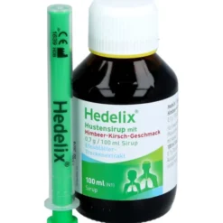 HEDELIX Hustensirup mit Himbeer-Kirsch-Geschmack 100 ml