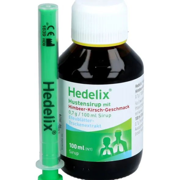 HEDELIX Hustensirup mit Himbeer-Kirsch-Geschmack 100 ml