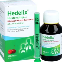 HEDELIX Hustensirup mit Himbeer-Kirsch-Geschmack 100 ml