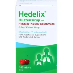 HEDELIX Hustensirup mit Himbeer-Kirsch-Geschmack 100 ml