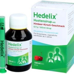 HEDELIX Hustensirup mit Himbeer-Kirsch-Geschmack 100 ml