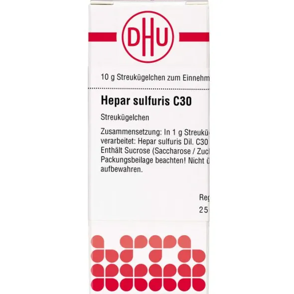 HEPAR SULFURIS C 30 Globuli 10 g