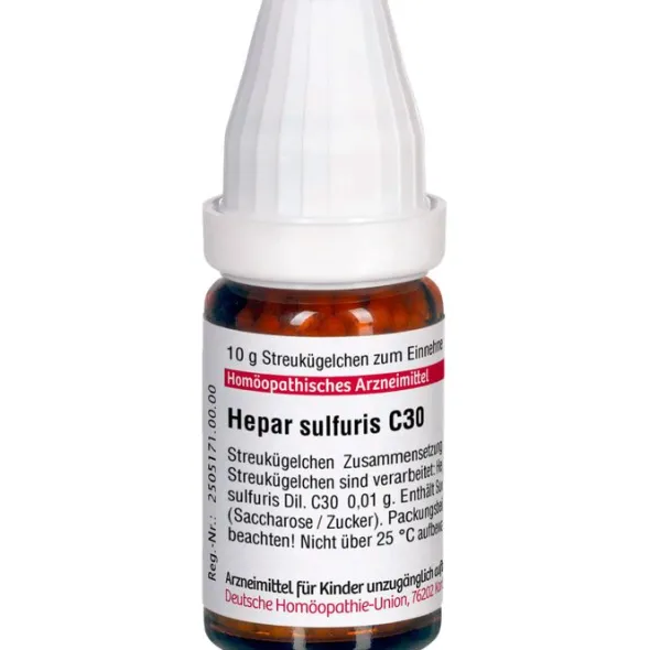 HEPAR SULFURIS C 30 Globuli 10 g